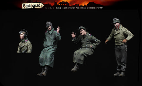 Stalingrad Miniatures 1/35 King Tiger crew in Ardennes, December 1944 Kit