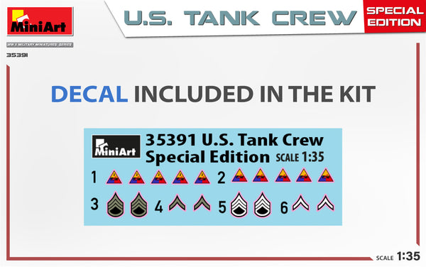 MiniArt 1/35 WWII US Tank Crew (5) (Special Edition) Kit – Military Model  Depot