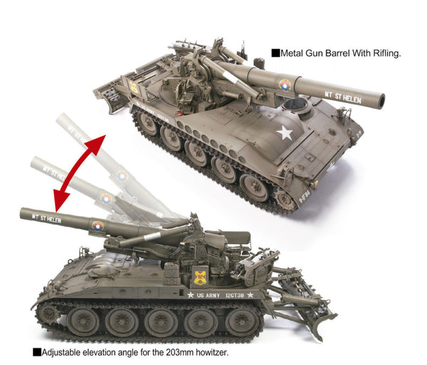 AFV Club 1/35 US Army M110 203mm 8-inch Self-Propelled Howitzer (All N –  Military Model Depot