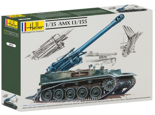 Heller Military 1/35 AMX 13/155 Tank Kit – Military Model Depot Heller Military 1/35 AMX 13/155 Tank Kit – Military Model Depot