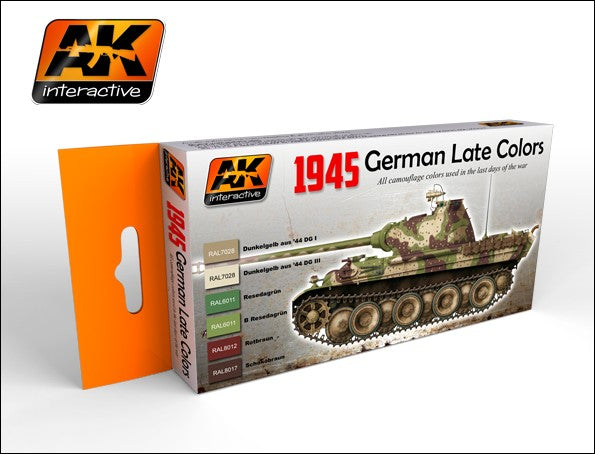 AK Interactive German Field Grey Uniforms 3G Acrylic Paint Set