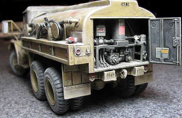 AM General M49A2C Fuel Service Tank Truck equipped with White LDT-465-D  Mutli-Fuel Engine