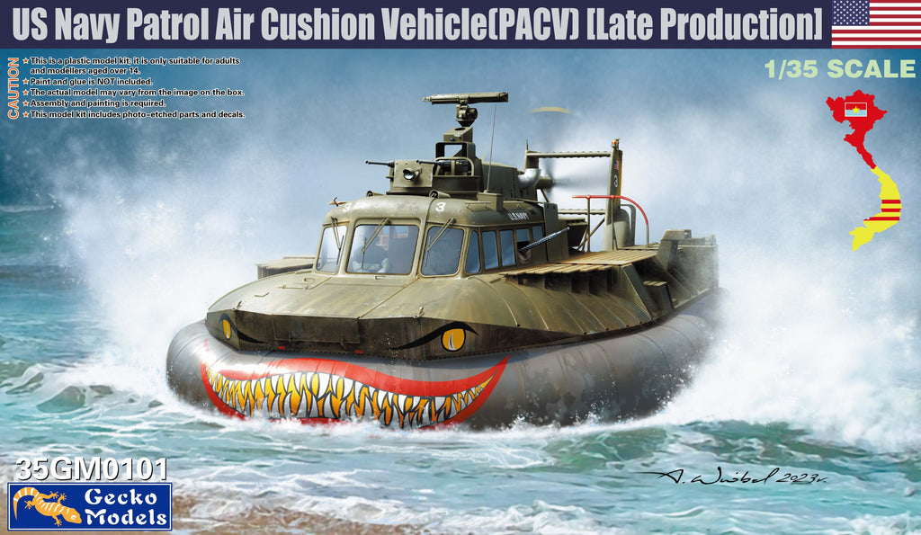 Gecko 1/35 US Navy Patrol Air Cushion Vehicle(PACV)[Late Production] Kit