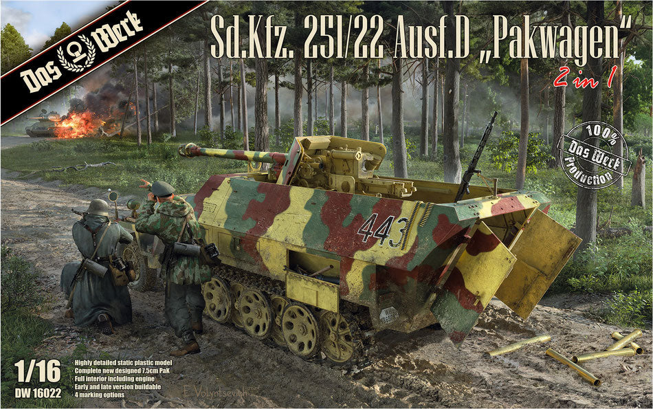 Das Werk 1/16 Sd.Kfz. 251/22 Pakwagen Kit