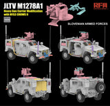 Rye Field 1/35 US JLTV M1278A1 Heavy Gun Carrier Modification w/M153 Crows II Gun (2 in 1) Kit