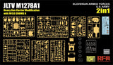 Rye Field 1/35 US JLTV M1278A1 Heavy Gun Carrier Modification w/M153 Crows II Gun (2 in 1) Kit