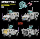 Rye Field 1/35 US JLTV M1278A1 Heavy Gun Carrier Modification w/M153 Crows II Gun (2 in 1) Kit