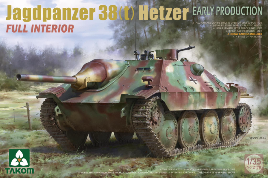 Takom 1/35 Jagdpanzer 38(t) Early Production Full Interior Kit