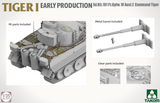 Takom 1/35 Tiger I Early Production SdKfz 181 PzKpfw VI Ausf E Command Tank Kit w/Michael Wittmann Figure