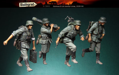 Stalingrad Miniatures 1/35 German 8 cm Mortar Crew, 1939-44 Kit