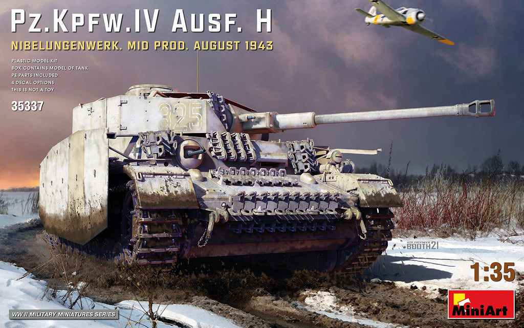 MiniArt 1/35 Pz.Kpfw.IV Ausf. H Nibelungenwerk. Mid Prod. (August 1943) Kit