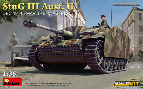 MiniArt 1/35 StuG III Ausf. G DEC 1944 – MAR 1945 MIAG Production. Full Interior Kit