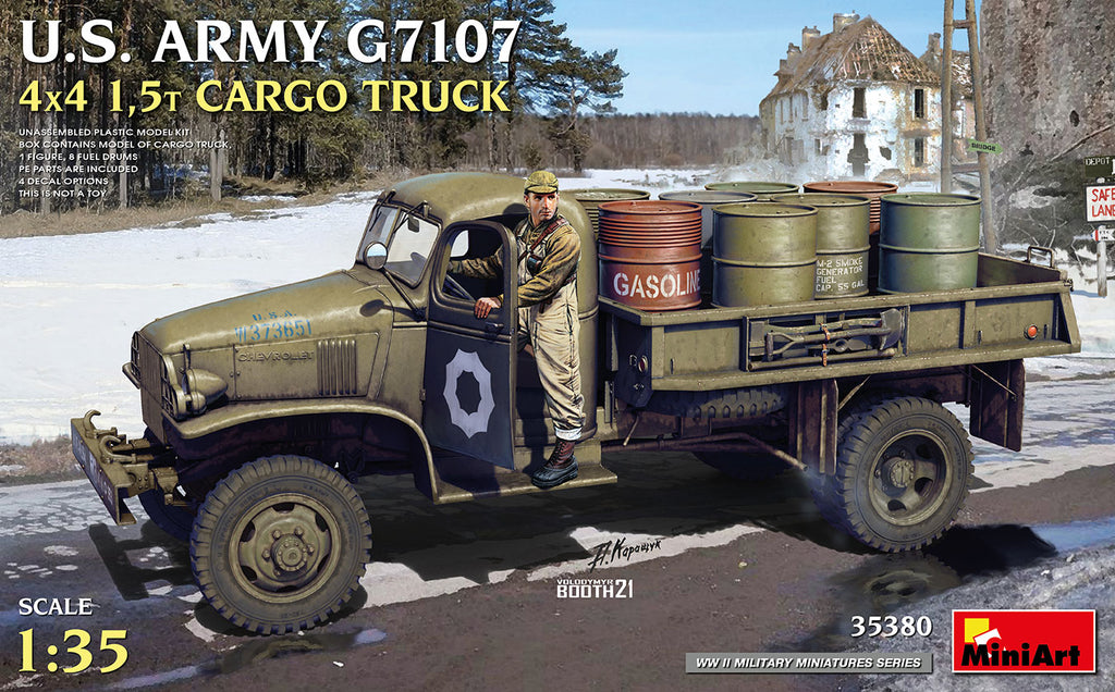 MiniArt 1/35 U.S. Army G7107 4X4 1,5t Cargo Truck Kit