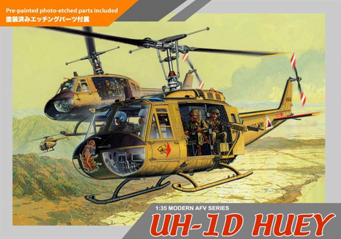 Dragon Models 1/35 UH1D Huey Helicopter Kit
