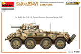 MiniArt 1/35 Sd.Kfz.234/1 Schwerer Panzerspahwagen. Early Mod. Interior Kit