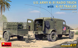 MiniArt 1/35 WWII US Army K51 Radio Truck w/K52 Trailer & Full Interior Kit