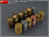 MiniArt 1/35 US 55 Gals. Fuel Drum Set (12) Kit