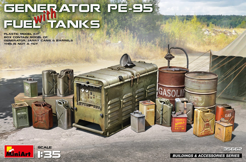 MiniArt 1/35 Generator PE95 w/Fuel Tanks Kit