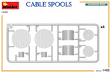 MiniArt 1/48 Cable Spools (8) Kit