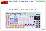 MiniArt 1/48 Modern 200L Fuel Drum Set (21) Kit