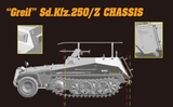 Dragon Military 1/35 SdKfz 250/3 Greif Rommel’s Command Halftrack w/Full Interior (2 in 1) Kit