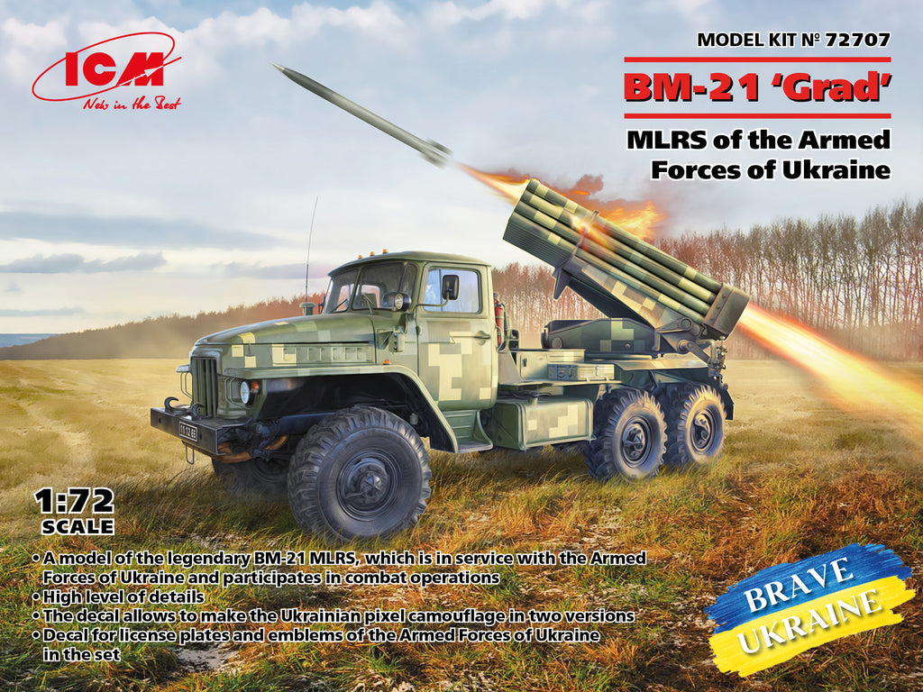 ICM 1/72 Brave Ukraine: BM21 Grad MLRS of the Armed Forces of Ukraine Kit