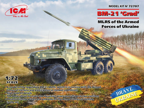 ICM 1/72 Brave Ukraine: BM21 Grad MLRS of the Armed Forces of Ukraine Kit