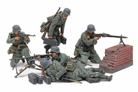 Tamiya 1/35 Mid-WWII German Machine Gun Team Set (New Tool) Kit