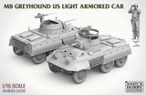 AHHQ 1/16 M8 Greyhound US Light Armored Car (includes metal barrel and full-body figure) Kit