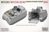 AHHQ 1/16 M113A1/M113A1 ACAV Armored Personnel Carrier (2 in 1) Kit