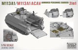 AHHQ 1/16 M113A1/M113A1 ACAV Armored Personnel Carrier (2 in 1) Kit