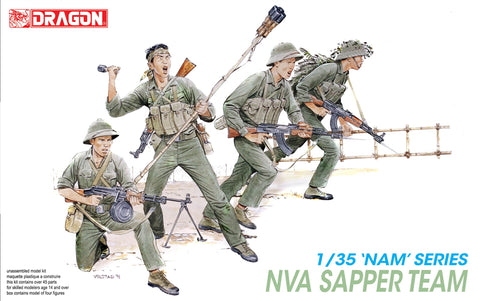 Dragon Military 1/35 North Vietnamese Army Sapper Team (4) Kit