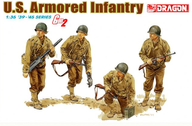 Dragon Military 1/35 US Armored Infantry (4) Kit