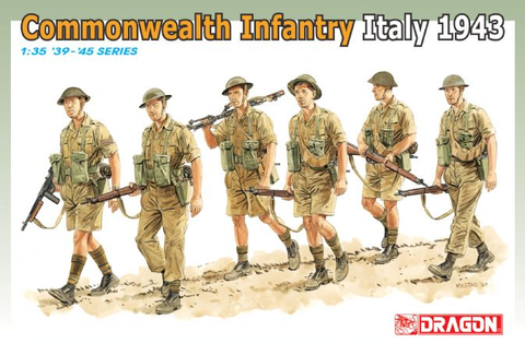 Dragon Military 1/35 Commonwealth Infantry Italy 1943-44 (6) Kit
