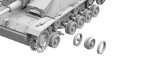 Das Werk 1/16 StuG III Ausf.G w/Winterketten, Tank Kit