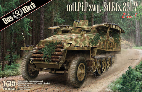 Das Werk 1/35 Mtl.Pi.Pzwg. Sd.Kfz.251/7 Ausf.D (2 in 1) Kit