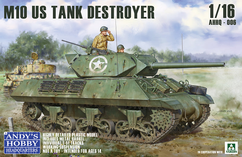 AHHQ 1/16 US M10 Tank Destroyer (with Full Body Figure) Kit