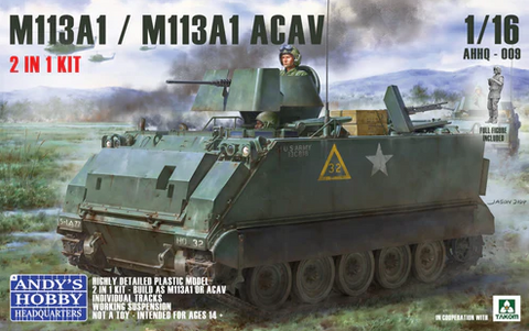 AHHQ 1/16 M113A1/M113A1 ACAV Armored Personnel Carrier (2 in 1) Kit