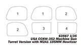 I Love Kit 1/35 US CCKW352 Machine Gun Turret Version w/M2A1 105mm Howitzer Kit