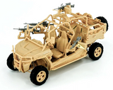 Magic Factory 1/35 MRZR D4 Ultralight Tactical All-Terrain Vehicles Dual Combo (2 Kits, Cargo Trailer & Weapons Set) Kit