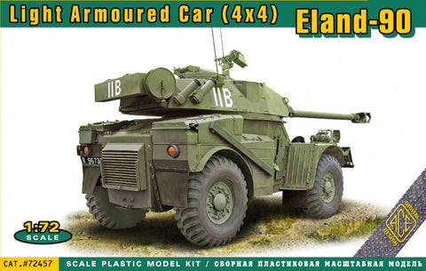 Ace Models 1/72 Eland90 SADF 4x4 Light Armored Car (New Tool) Kit