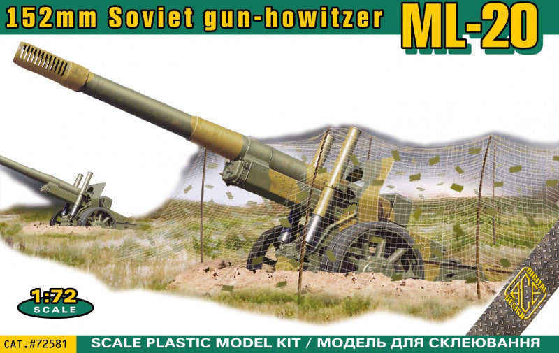 Ace Models 1/72 WWII Soviet ML20 152mm Howitzer Kit