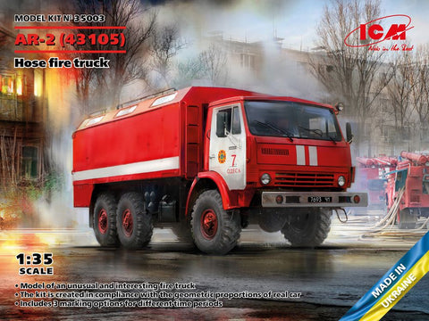 ICM 1/35 AR2 (KAMAZ-43105) Fire Truck Kit
