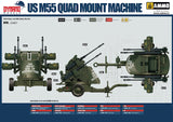 Dynamo Models 1/35 US M55 Quad Mount Machine Gun (2 in 1) Kit