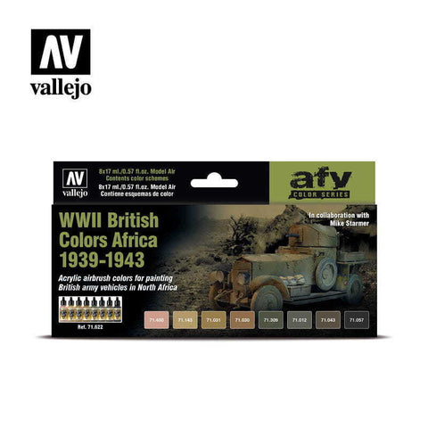 Vallejo WWII British Colors Africa 1939-1943 Paint Set