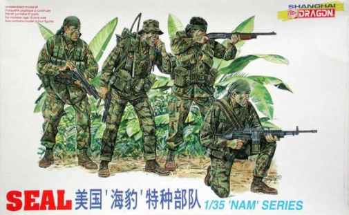 Dragon Models 1/35 SEAL Team Vietnam (4) Kit