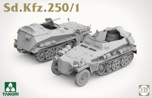 Takom 1/35 SdKfz 250/1 Halftrack w/Figure Kit – Military Model Depot