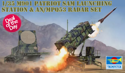 Trumpeter Military Models 1/35 M901 Patriot SAM Launching Station & AN/MPQ53 Radar Set of MIM104 Patriot SAM System (New Tool) Kit