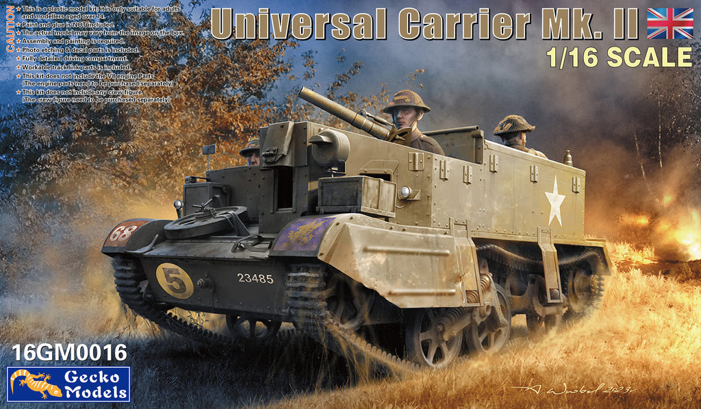 Gecko 1/16 Universal Carrier Mk.II Kit