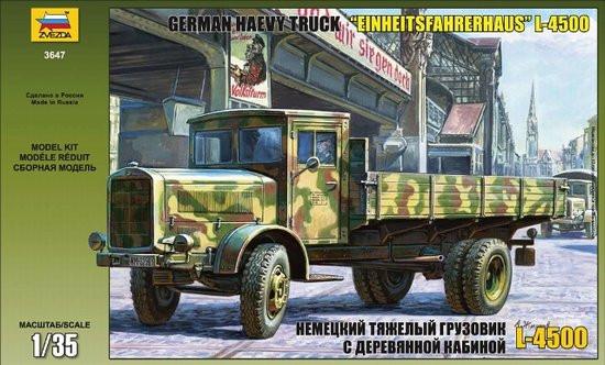 Zvezda 1/35 German Einheitsfahrerhaus L4500 Heavy Truck Kit